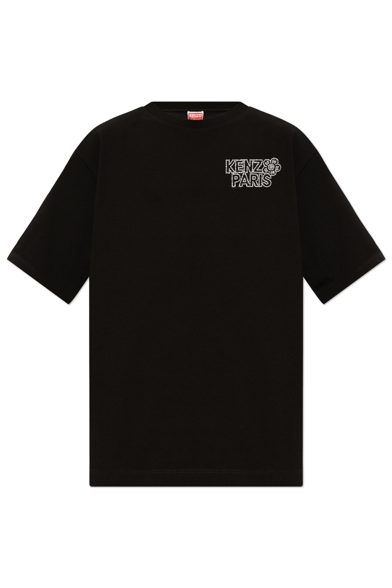 Black T shirt with logo Kenzo Vitkac Italy